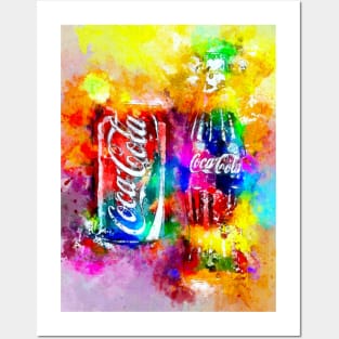 Splash of Colors Coke Posters and Art